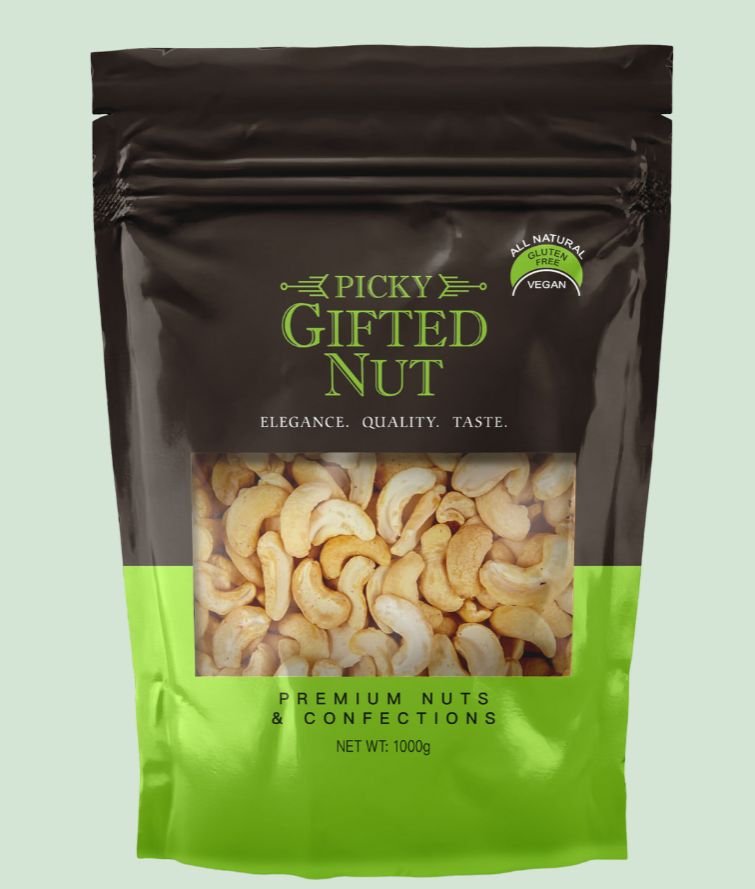 Roasted and Salted Cashew Nut Splits | Premium Quality | 150g - 650g