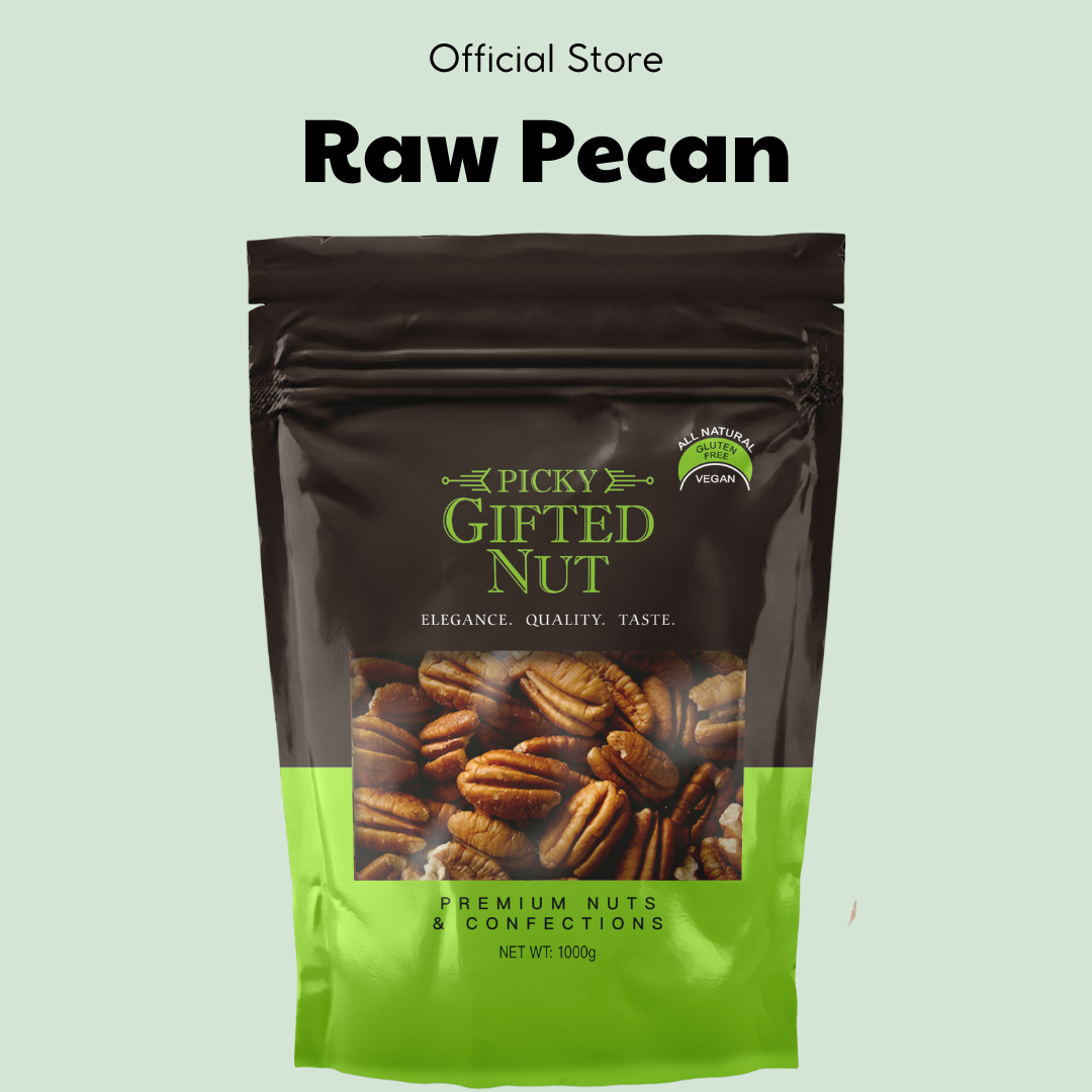 Raw Pecan Halves | Premium Quality, Unsalted | for Snacking, Baking & Cooking | 150g - 500g