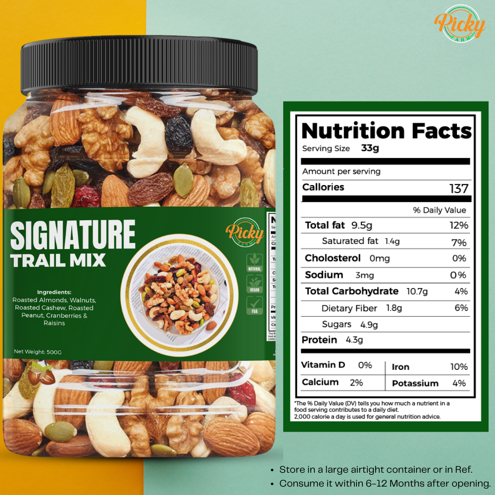 Signature Trail Mix Dried Fruits and Nuts | 250g - 1kg