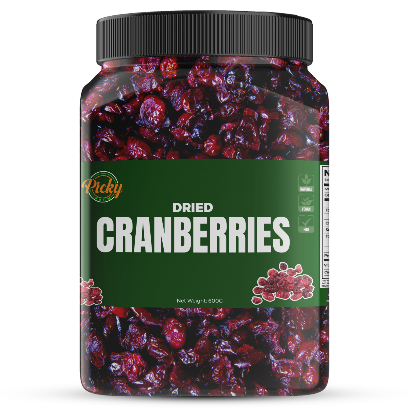 Dried Cranberries | Premium Quality, Naturally Sweet & Tangy | Healthy Dried Fruits Snack | 250g - 1kg