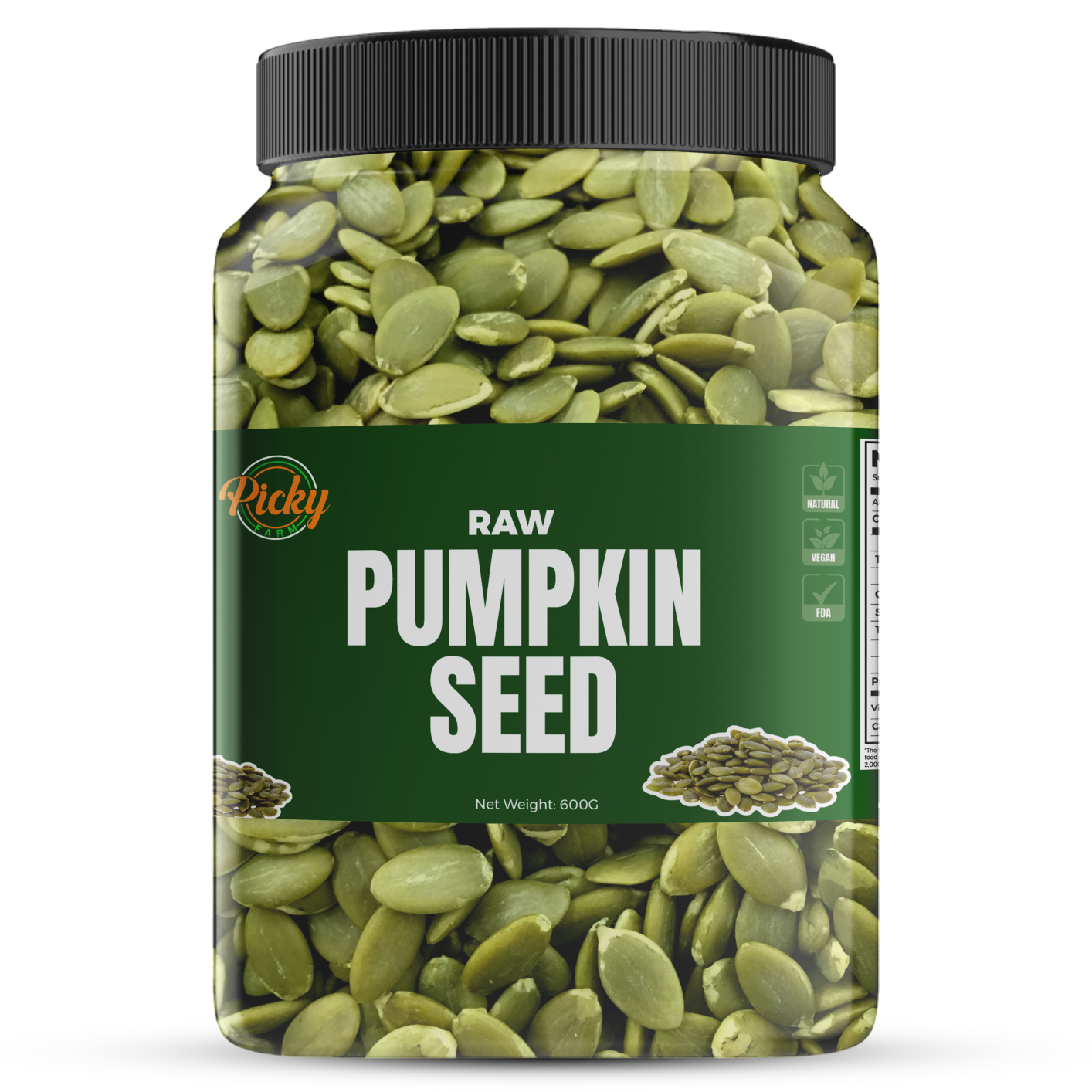 Raw Pumpkin Seeds | Premium Quality, Unsalted | Superfood for Snacking, Baking & Smoothies | 150g - 1kg