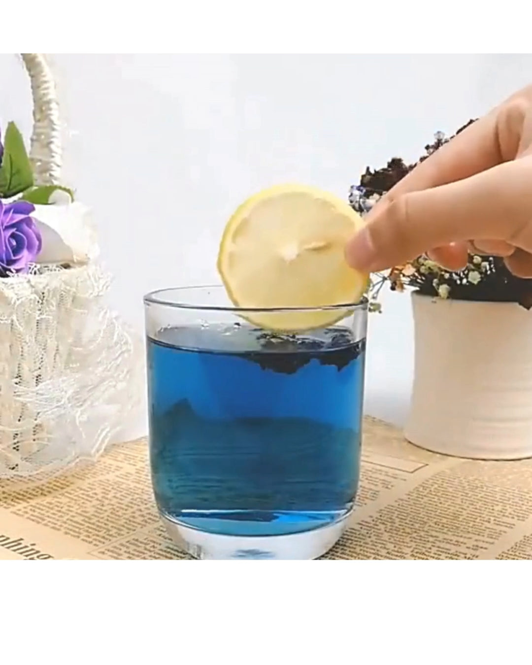 Dried Butterfly Pea Flower Tea – 100% Natural & Caffeine-Free Herbal Tea