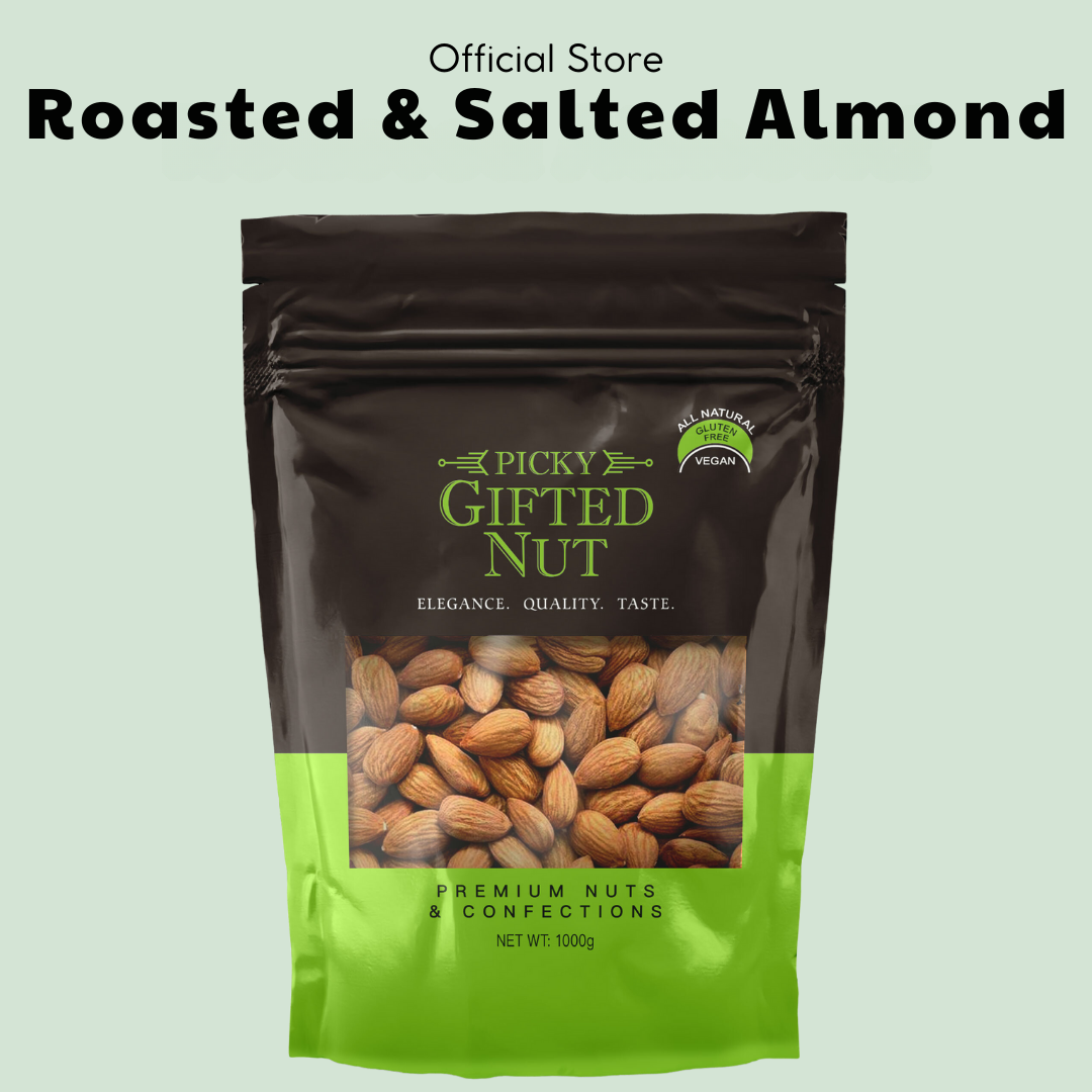 Roasted and Salted Almonds | Almond| Premium Quality & Healthy Snack | 250g - 600g