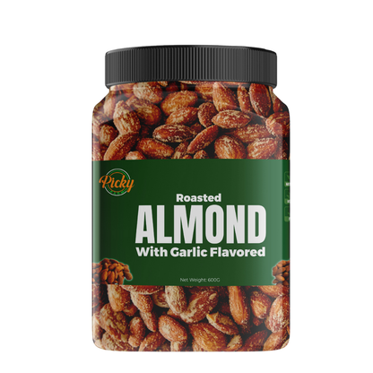 Roasted Almond, Garlic Flavored Almonds |Almond |250g - 600g | Premium Quality