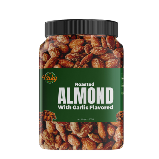 Roasted Almond, Garlic Flavored Almonds |Almond |250g - 600g | Premium Quality