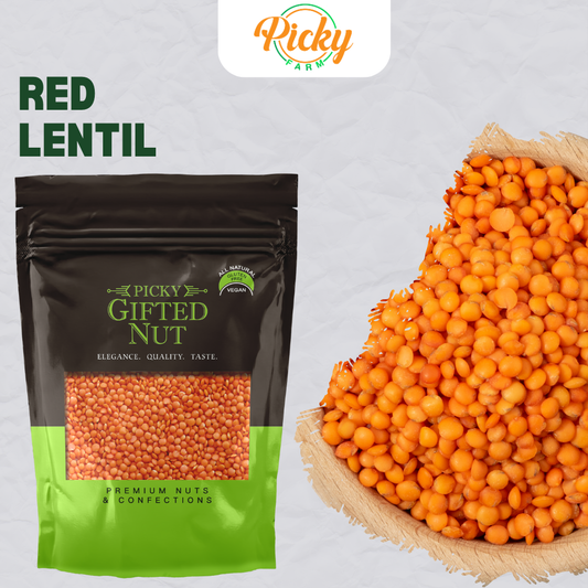 Red Lentils, 500g to 1kg — Premium Quality, Perfect for Soups, Stews & Plant-Based Recipes