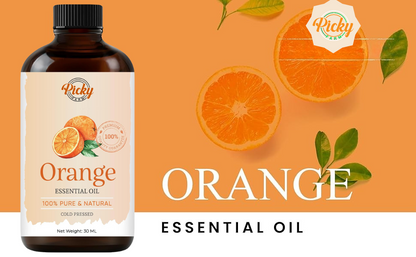 Sweet Orange Essential Oil - 30ML- 100% Pure and Natural - Premium Grade Essential Oil for Diffuser and Aromatherapy