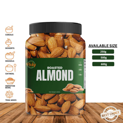 Roasted Almond | Premium Crunchy Whole Almonds