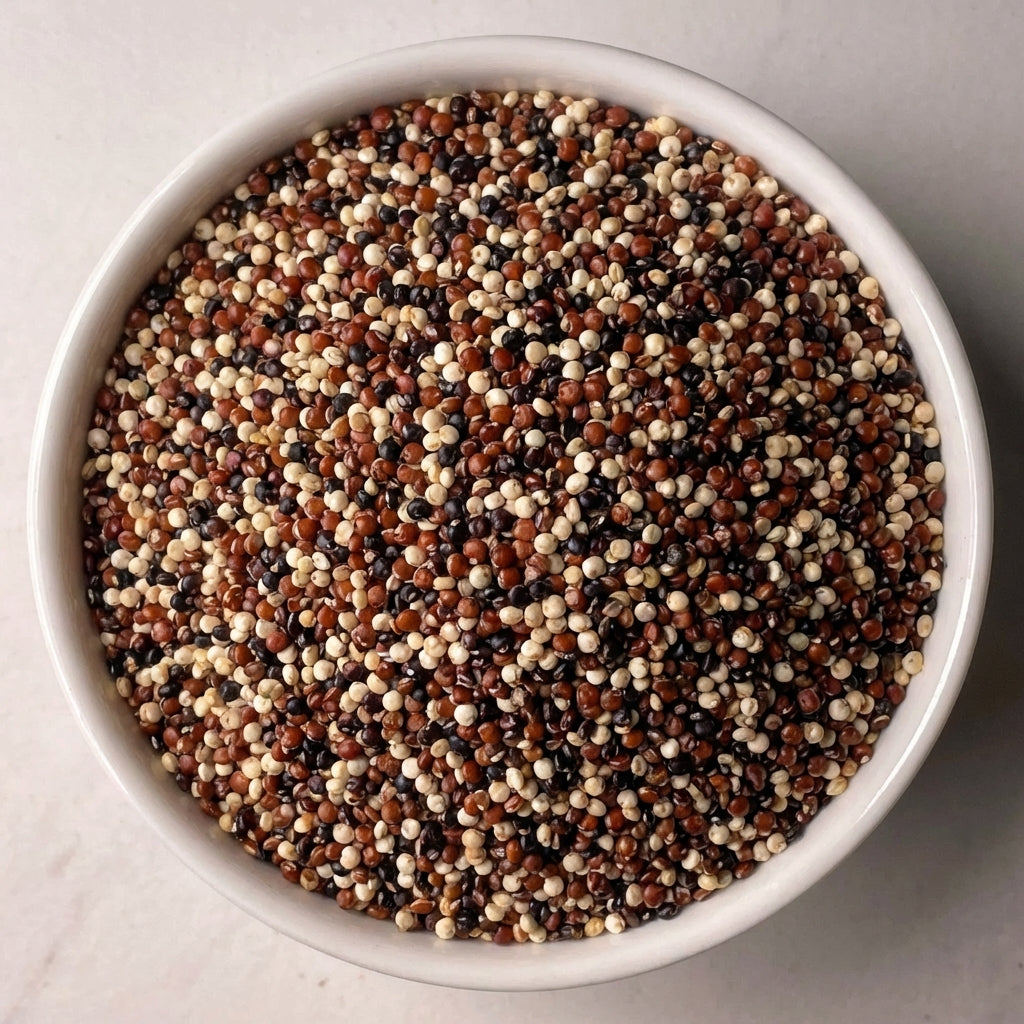 Tricolor Quinoa, Premium Blend of White, Red & Black Quinoa for Salads, Bowls & Baking | 250g / 500g / 1kg