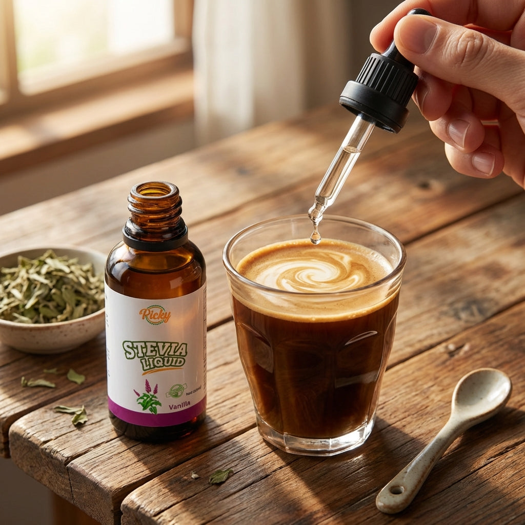 Stevia Sweetener, Vanilla Flavored Stevia Drops, 30ml | Natural Liquid Sweetener with Zero Calories