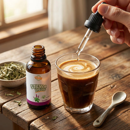 Stevia Sweetener, Vanilla Flavored Stevia Drops, 30ml | Natural Liquid Sweetener with Zero Calories