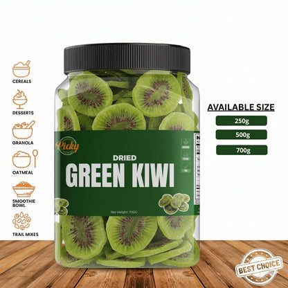 Dried Green Kiwi | Premium Sweet–Tart Kiwi Slices | Sweet–Tart Kiwi Slices