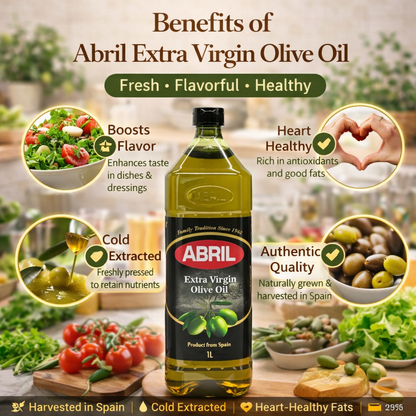 Extra Virgin Olive Oil 1L Imported from Spain | Cold-Pressed