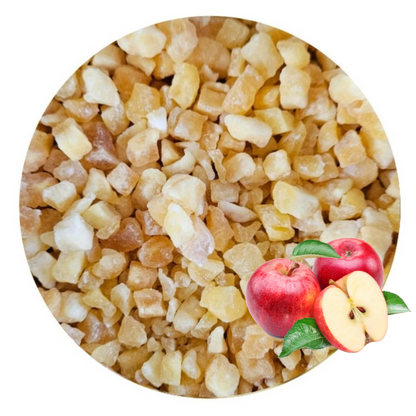 Diced Dried Apple Bites - Ready-to-Eat, Perfect for Smoothies, Snacks, and Toppings, 150g & 500g
