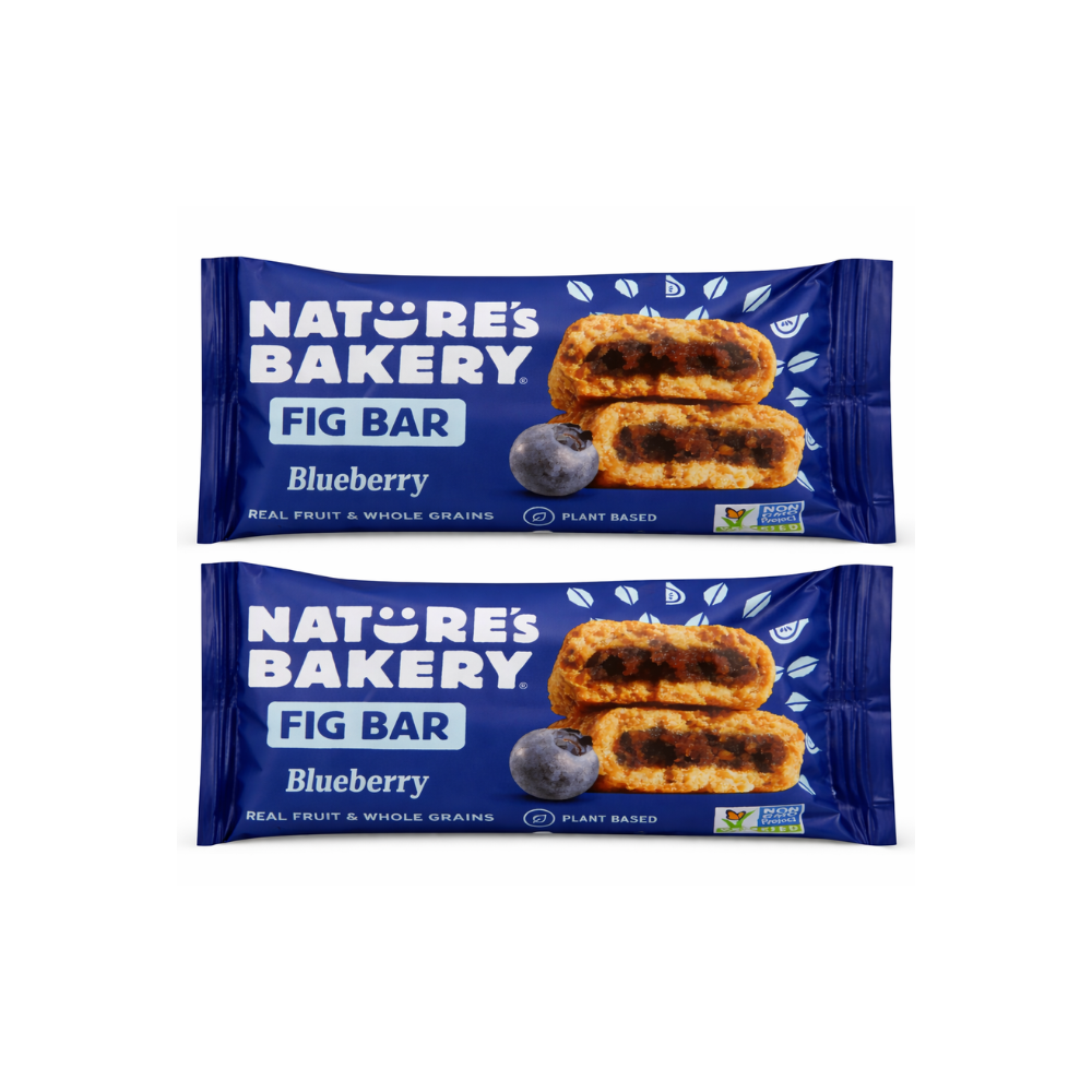Nature’s Bakery Fig Bar Blueberry 57g – Real Fruit & Whole Grains | Energy Bar | Plant-Based Snack