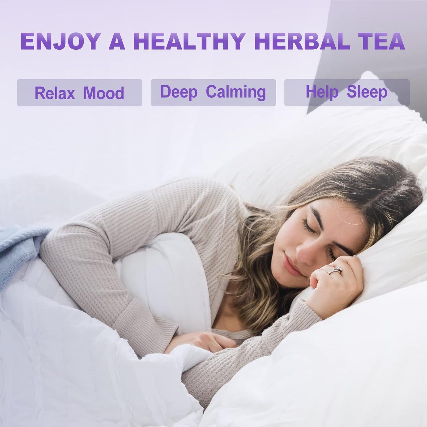 Lavender Tea — Premium Dried Lavender Flowers, Caffeine-Free Herbal Tea for Relaxation & Sleep