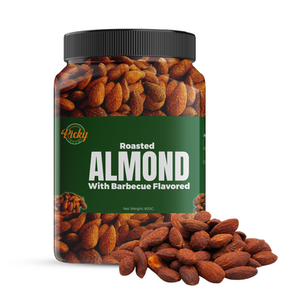 Roasted Almond, Barbecue/ BBQ Flavored Almonds | Almond | 250g - 600g | Premium Quality