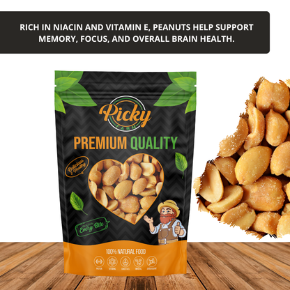Salted Peanut | Premium Roasted Peanuts | Crunchy, Fresh & Flavorful Snack | 150g / 200g / 500g
