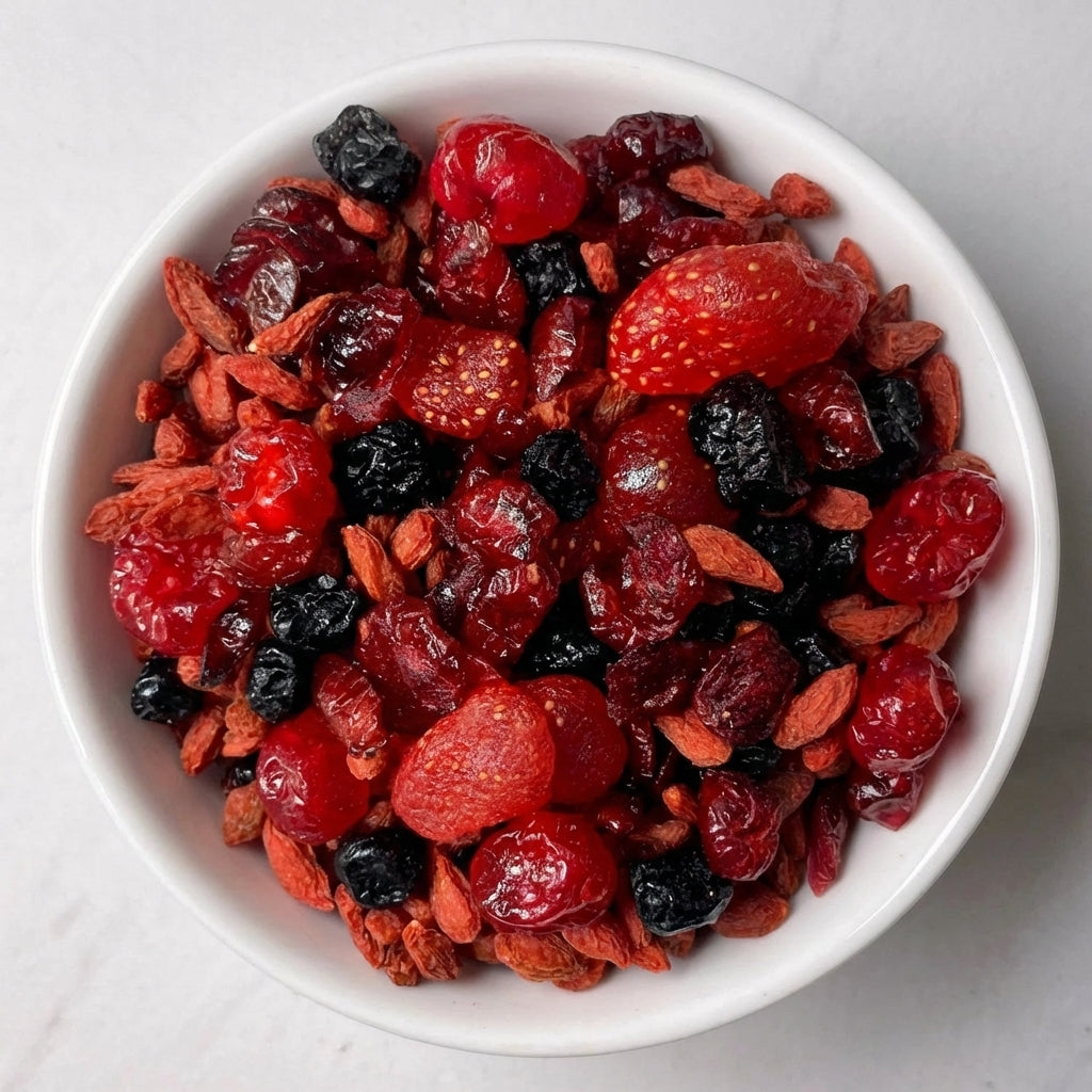Berrylicious Trail Mix (Strawberries, Cherry, Blueberries, Cranberries, Goji Berries) | 250g / 500g