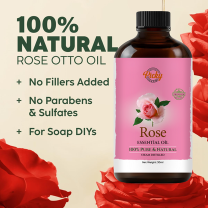 Rose Essential Oil 30ML | 100% Pure Natural Rose Essential Oil