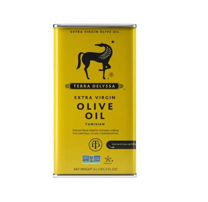Smooth Extra Virgin Olive Oil Tin 3L | Smooth Flavor for Cooking, Frying & Salad