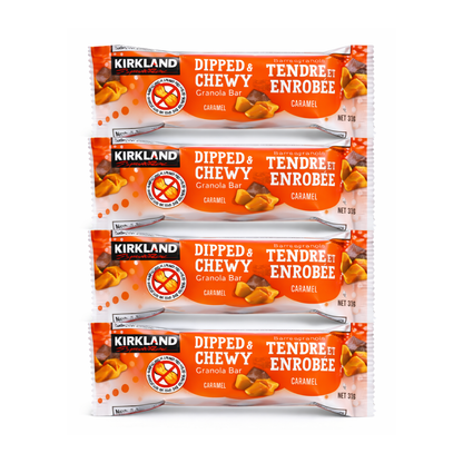 Kirkland Signature Dipped & Chewy Granola Bar 31g – Caramel Flavor | Energy / Protein Bar