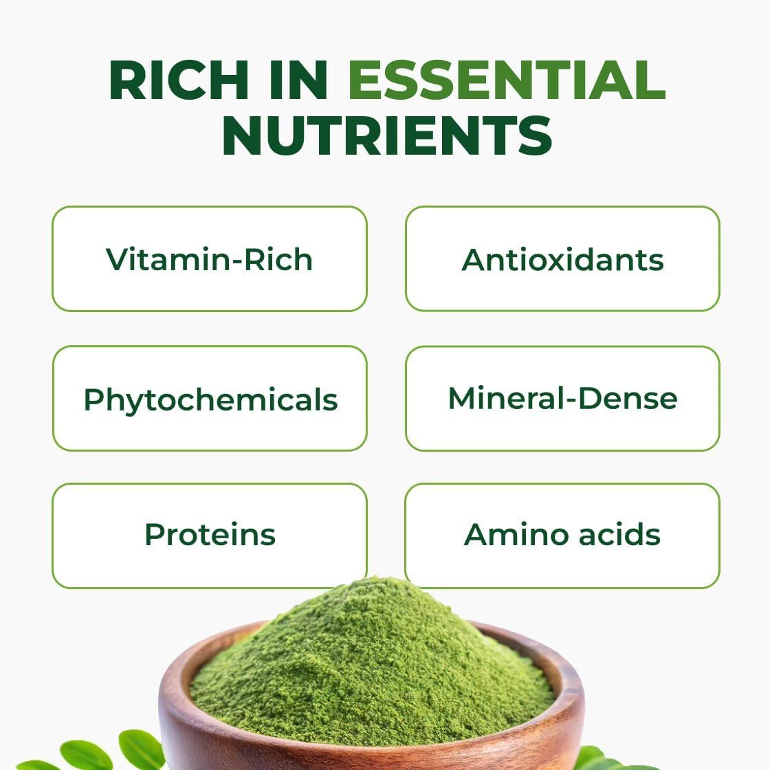 Moringa Powder | Fine Green Powder | Perfect for Drinks, Smoothies & Cooking