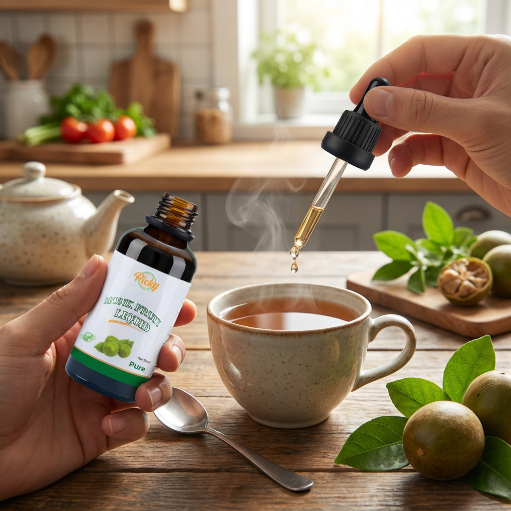 Monk Fruit Sweetener Drops, 30ml | 100% Natural Liquid Sweetener with Zero Calories