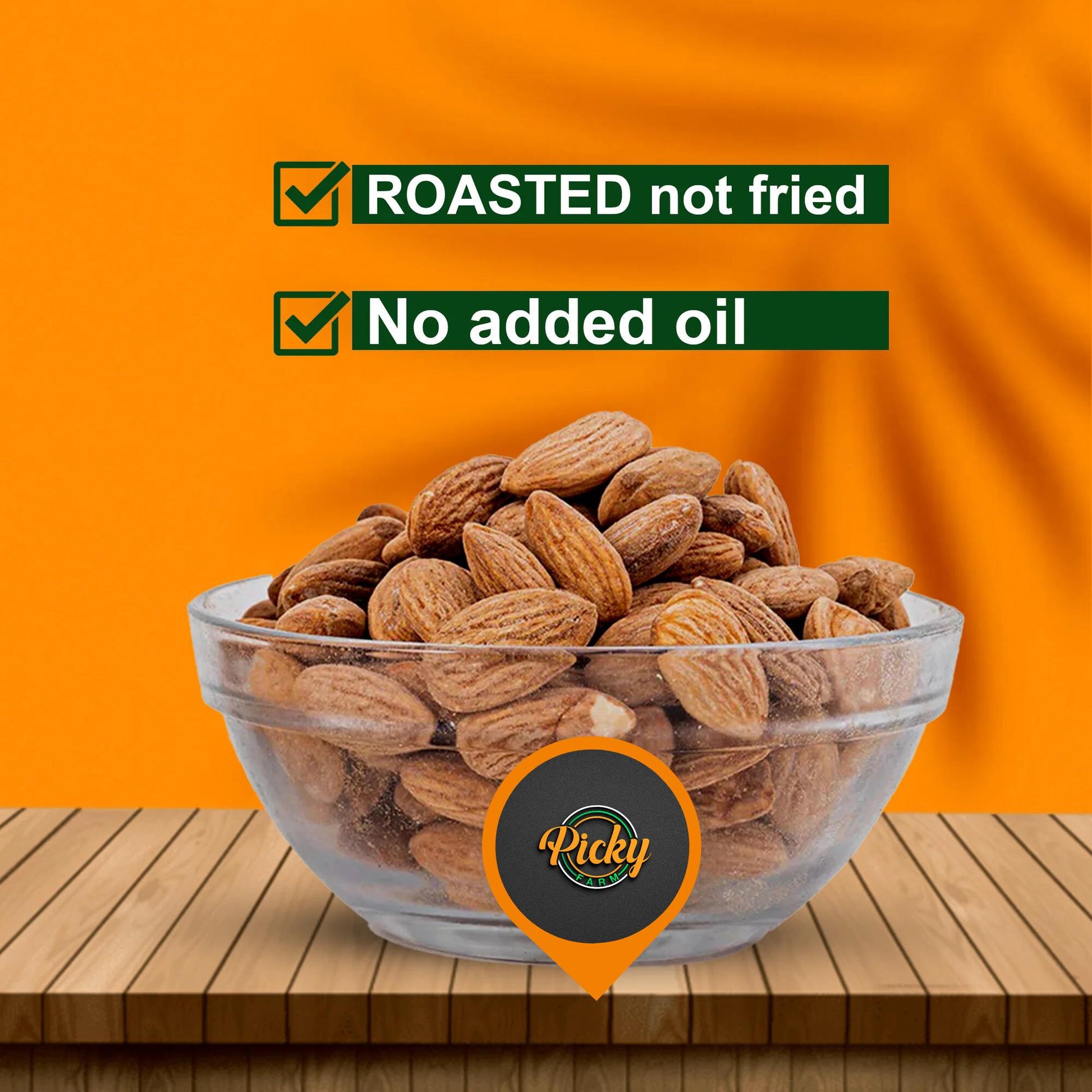 Roasted Almond, Garlic Flavored Almonds |Almond |250g - 600g | Premium Quality