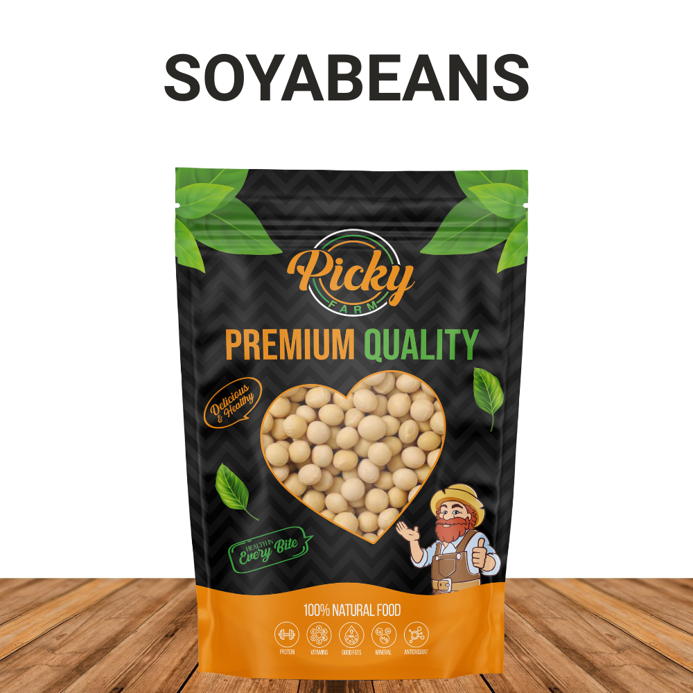 Yellow Soybeans, 1kg Perfect for Tofu, Soy Milk, and Plant-Based Recipes