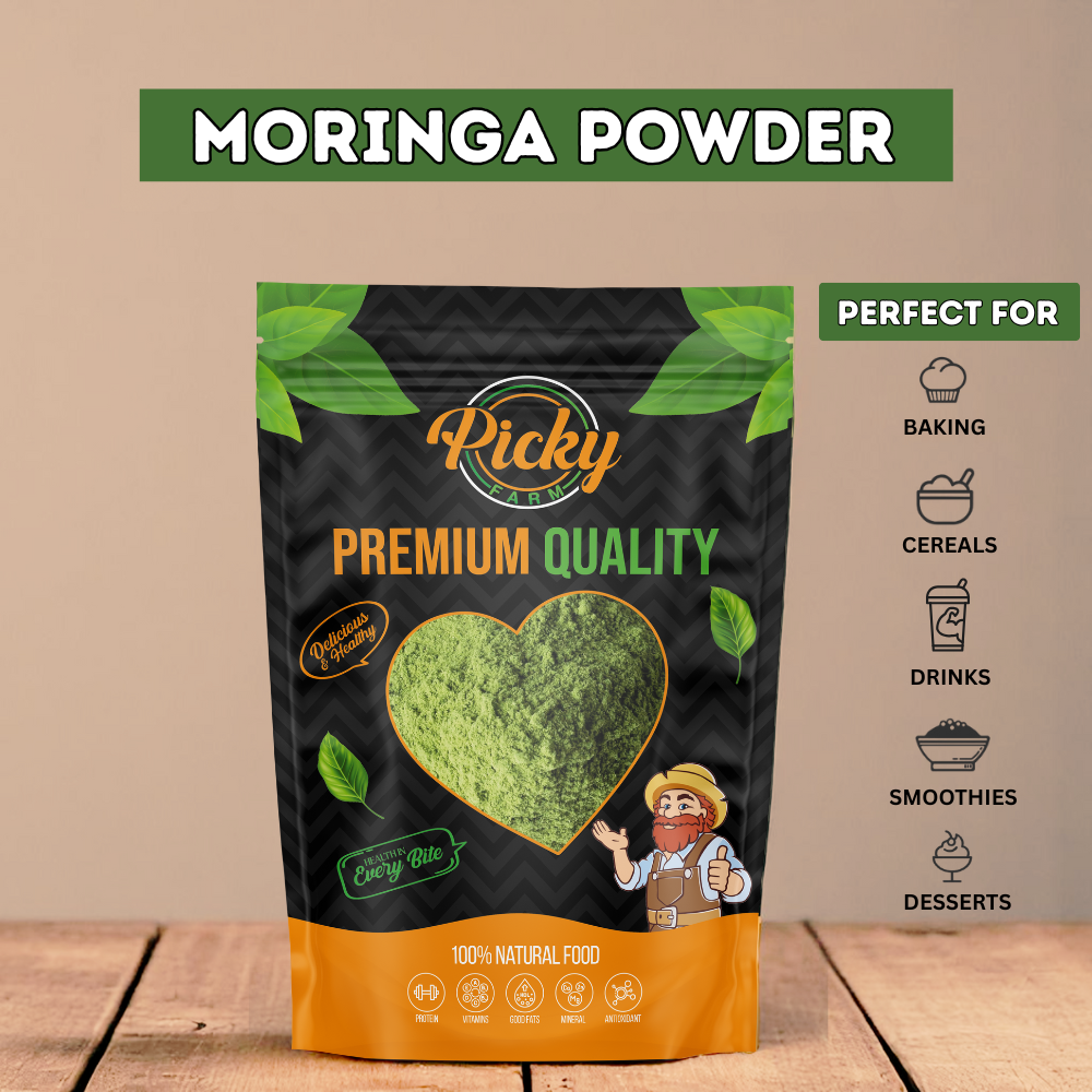 Moringa Powder | Fine Green Powder | Perfect for Drinks, Smoothies & Cooking