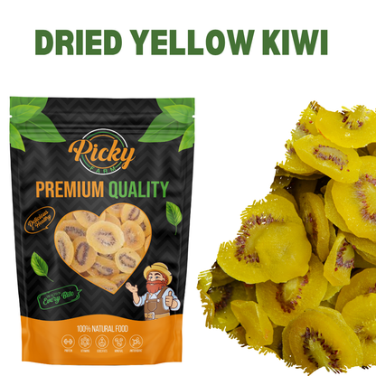 Dried Yellow Kiwi | Premium Sweet–Tart Kiwi Slices | Sweet–Tart Kiwi Slices | 150g / 200g / 500g