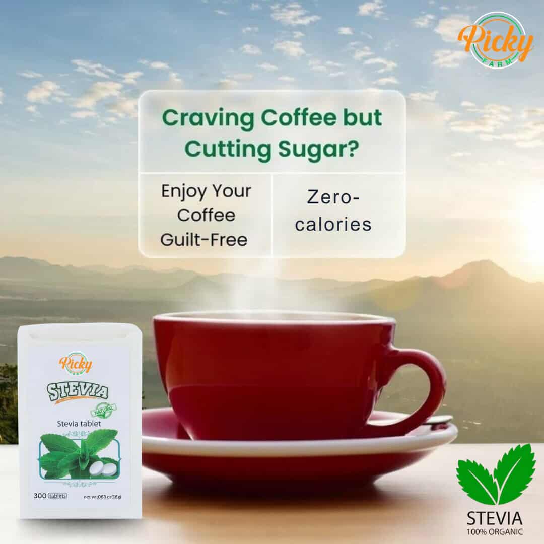 Stevia Tablets 300pcs – Zero Calorie Sweetener | Sugar Alternative for Coffee, Tea & Drinks