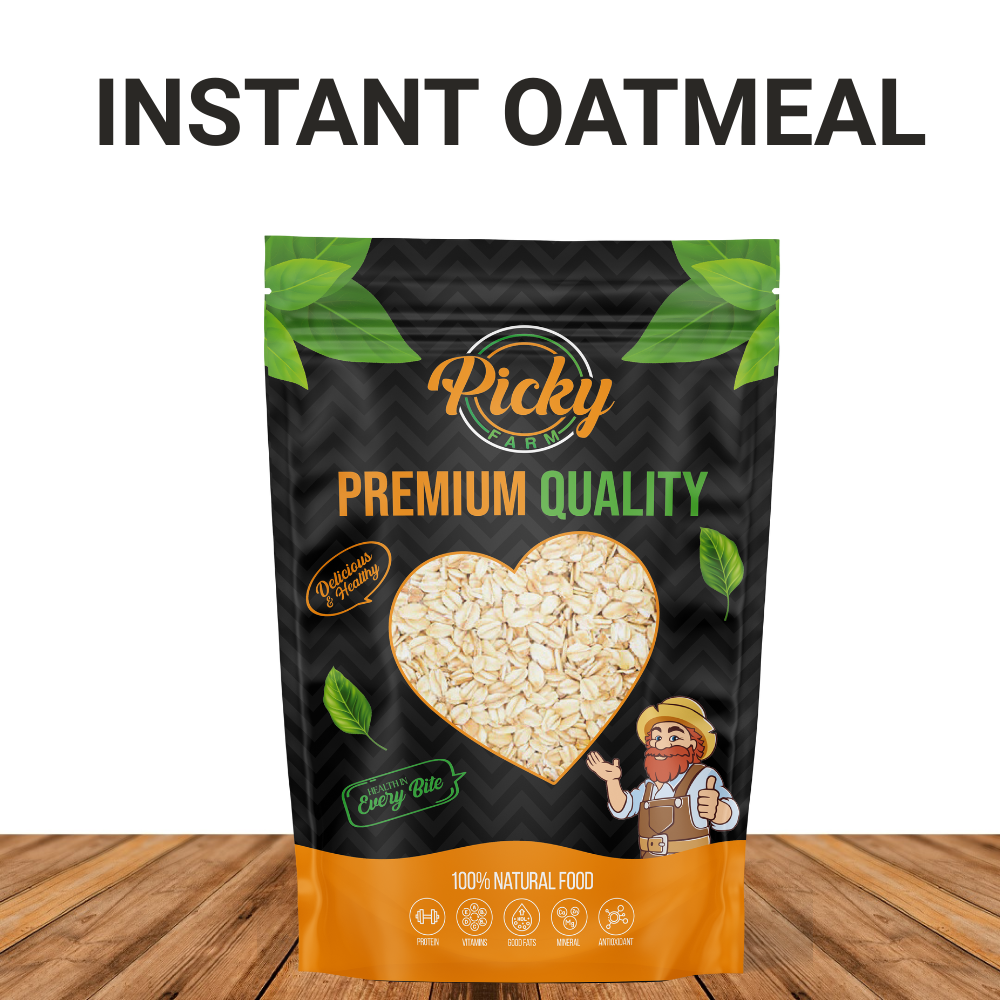 Pure Instant Oatmeal | High-Fiber Whole Grain for Quick Breakfast | 250g / 500g / 1kg