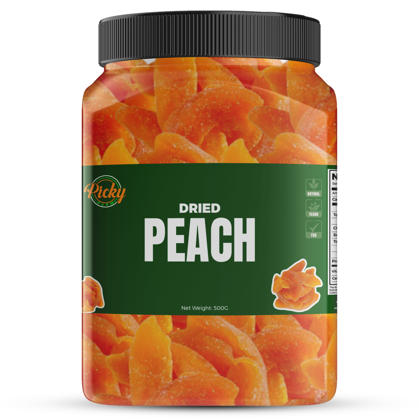 Dried Peaches | Premium Golden Peaches | Naturally Sweet Snack for Baking, Oats & Smoothies | 250g - 1kg