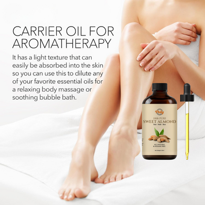 Sweet Almond Oil - 30ML - 100% Pure and Natural - Premium Grade Carrier & Essential Oil