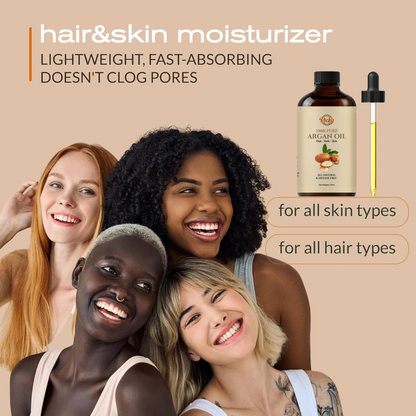 Argan Oil | 100% Pure & Cold Pressed Virgin  Premium Grade Carrier & Essential Oil