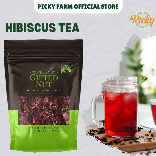 Hibiscus Tea, 50g to 250g — Premium Dried Flowers, Naturally Tart & Refreshing Herbal Tea