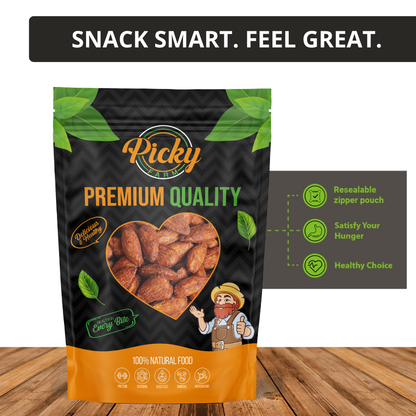 BBQ Flavored Almond | Smoky Roasted Almond Snack | 150g / 200g / 500g