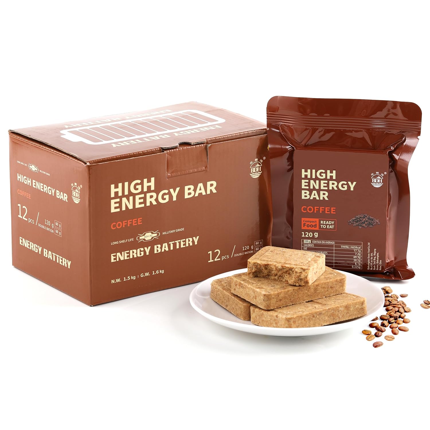 High Energy Bar Coffee Flavor Meal Replacements Biscuits Energy Bar