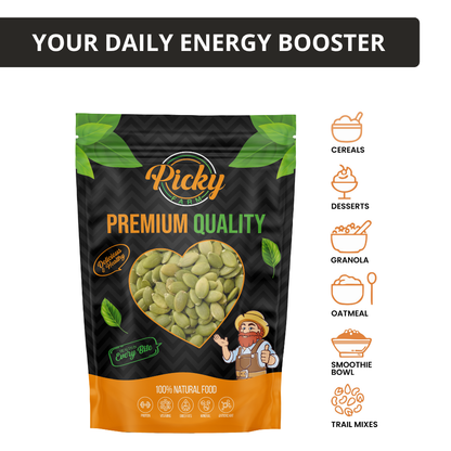 Roasted Pumpkin Seeds | Premium Crunchy Pepitas | Lightly Roasted | Healthy Snack | 150g / 200g / 500g / 1kg