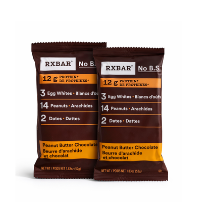 RXBAR Protein Bar 52g – Peanut Butter Chocolate | Clean Ingredient Protein Snack