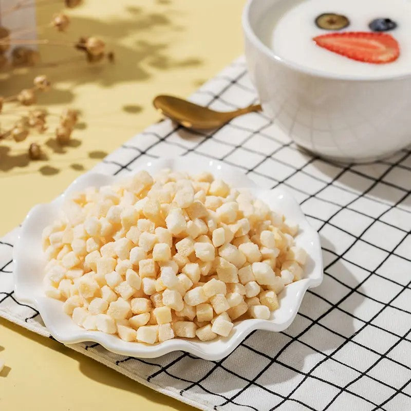 Diced Dried Apple Bites - Ready-to-Eat, Perfect for Smoothies, Snacks, and Toppings, 150g & 500g