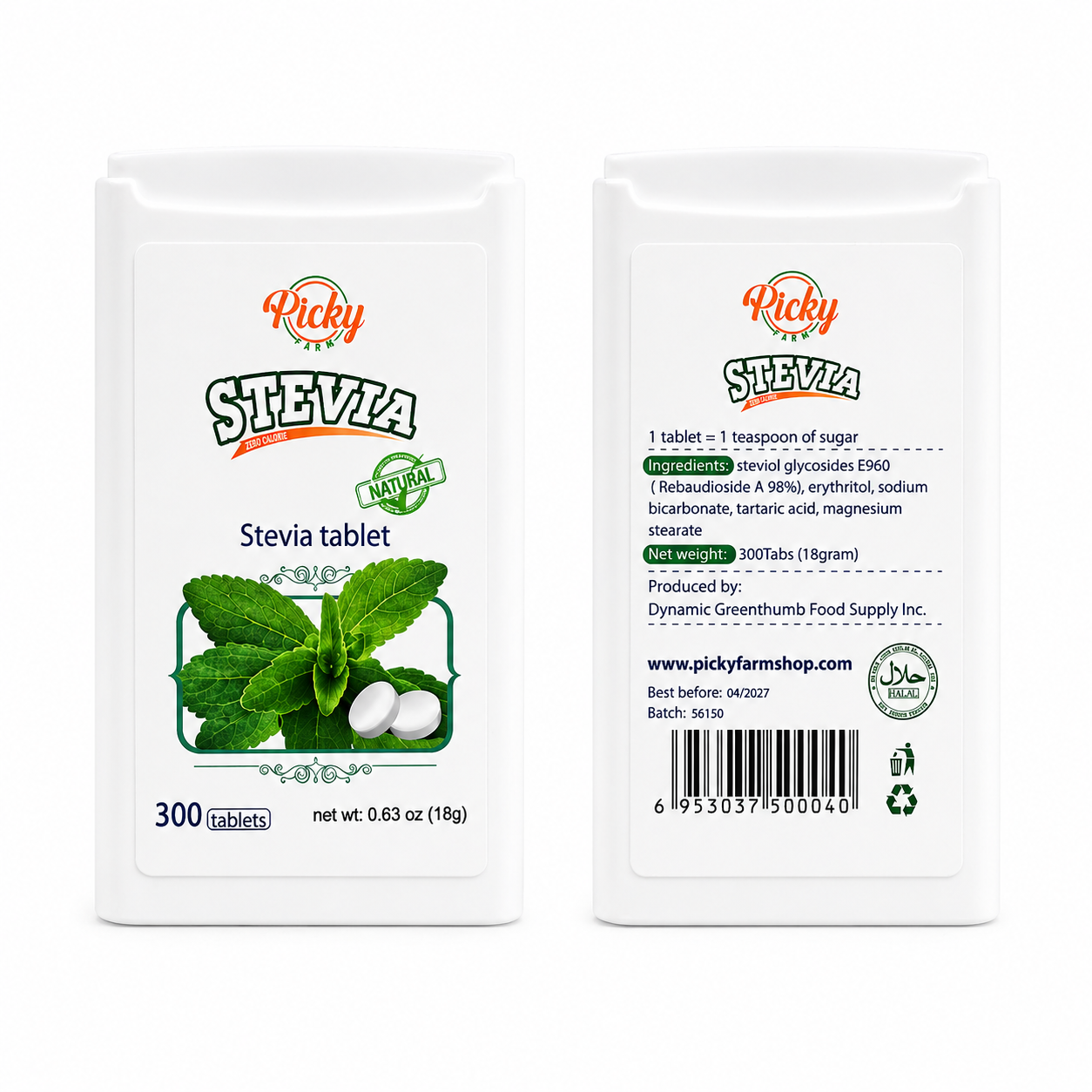 Stevia Tablets 300pcs – Zero Calorie Sweetener | Sugar Alternative for Coffee, Tea & Drinks