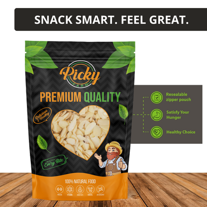 Sliced Almond | Premium Thin Almond Slices | Perfect for Baking, Oatmeal, Salads & Desserts | 150g / 200g / 500g