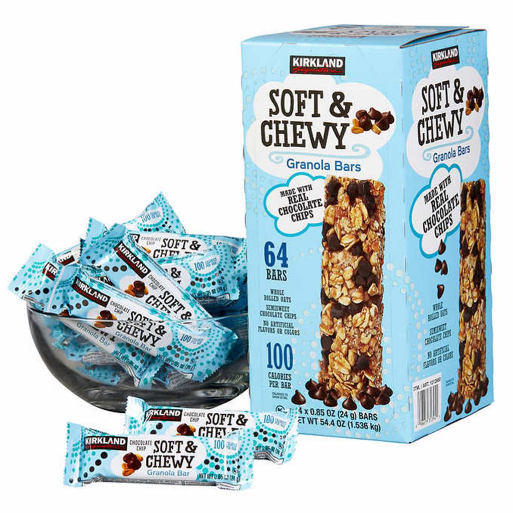 Kirkland Signature Soft & Chewy Granola Bar 24g – Chocolate Chip | Energy & Protein Bar