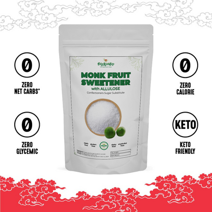 Monk Fruit Sweetener with Allulose, White Sugar Substitute