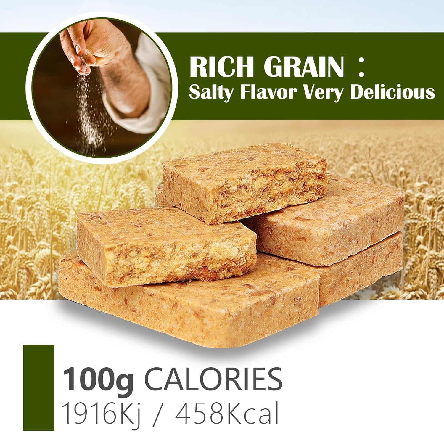 High Energy (Salty) Meal Replacements Biscuits Energy Bar