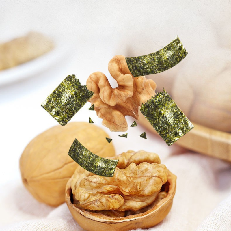 Roasted Walnut – Seaweed Flavor | Crispy, Savory & Umami Snack | 200g / 500g