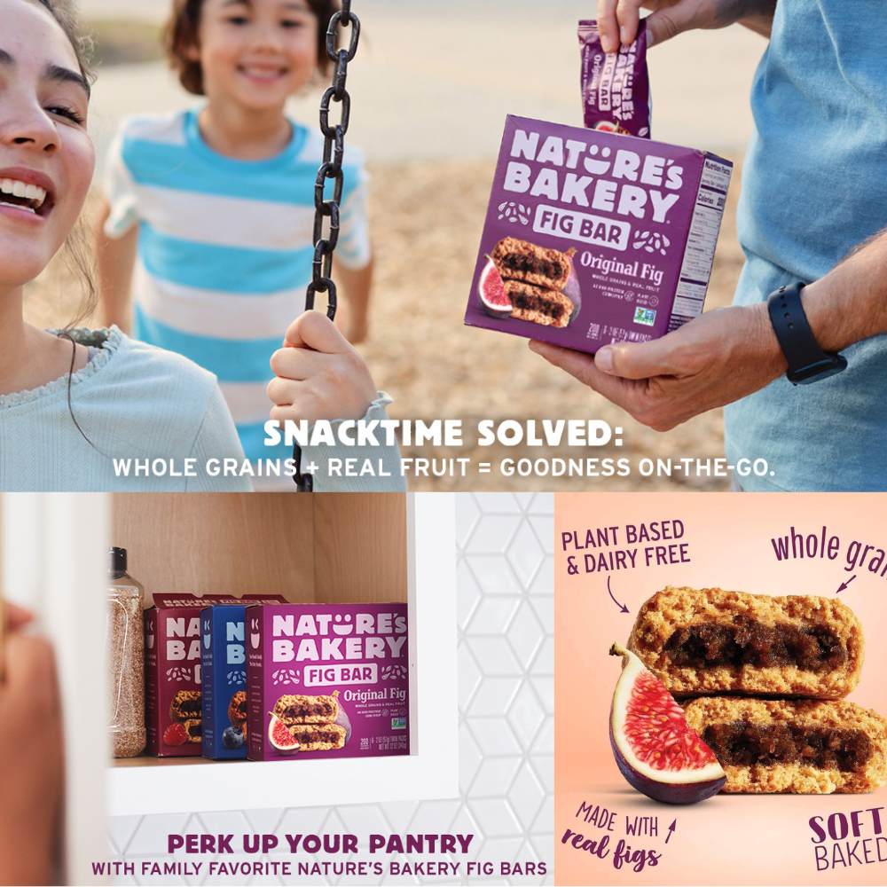 Nature’s Bakery Fig Bar Blueberry 57g – Real Fruit & Whole Grains | Energy Bar | Plant-Based Snack